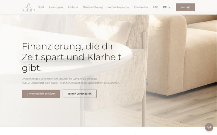 ALERA Finance website