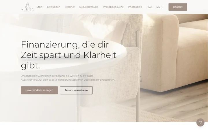 ALERA Finance website